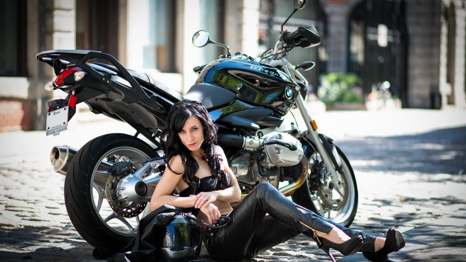 European women on bikes in Haiphong